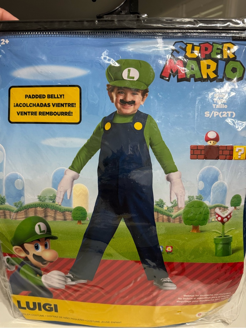 Nintendo Luigi Costume in Green and Black with Hat